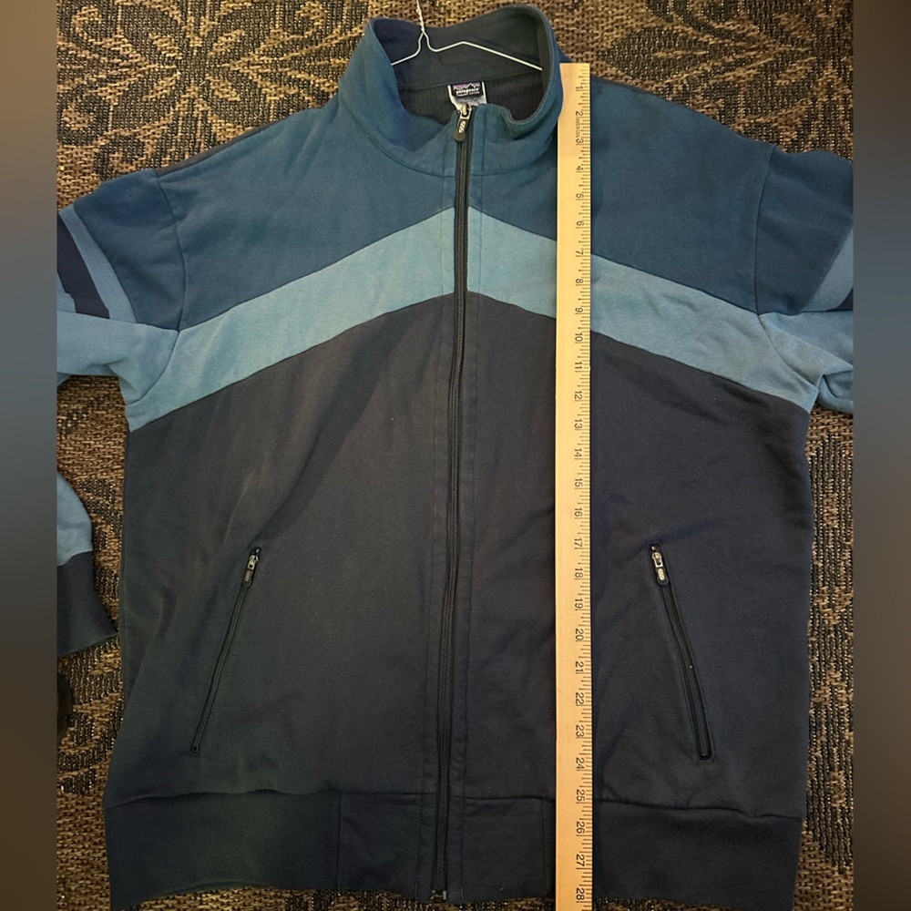 Patagonia Men's XL Two-Tone Warmup Jacket Organic Cotton